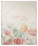Life is Sweet Botanicals 50x60 Coral Fleece Blanket