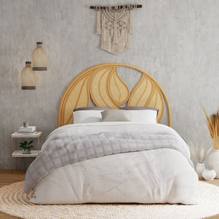 Palm Springs Rattan Headboard, Natural, Queen Size