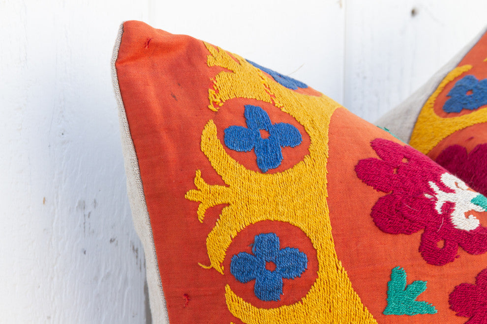 Gulnoor Vintage Suzani Square Pillow