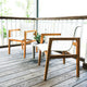 Catalina Oceana Teak Outdoor Dining Chair, Set of 2