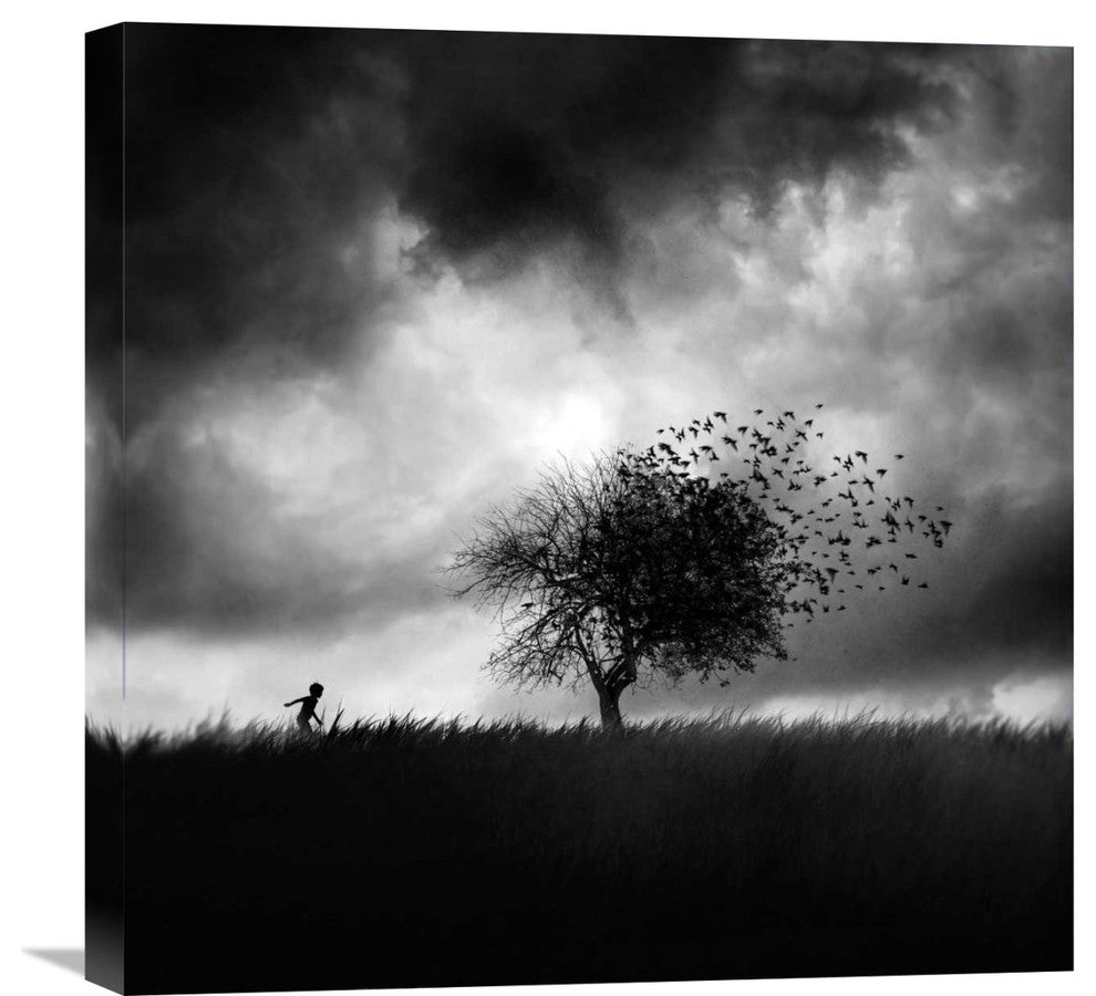 "Printemps Perdu" Stretched Canvas Giclee by Sebastien Del Grosso, 22"x22"