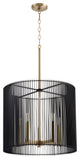 Quorum 819-5-80 Five Light Pendant, Aged Brass Finish