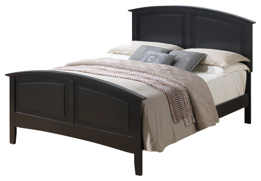 Panama Panel Bed, Black, King