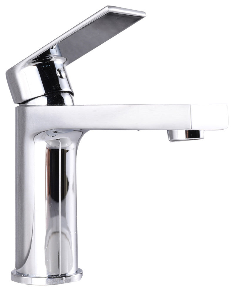 Single Handle Low Arc Lavatory Faucet in Chrome Finish