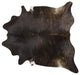 Dark Brindle Brazilian Cowhide Rug, X Large