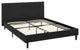 Anya Queen Vinyl Bed, Black