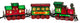 31" Long Tiffany Train Lighted Sculpture