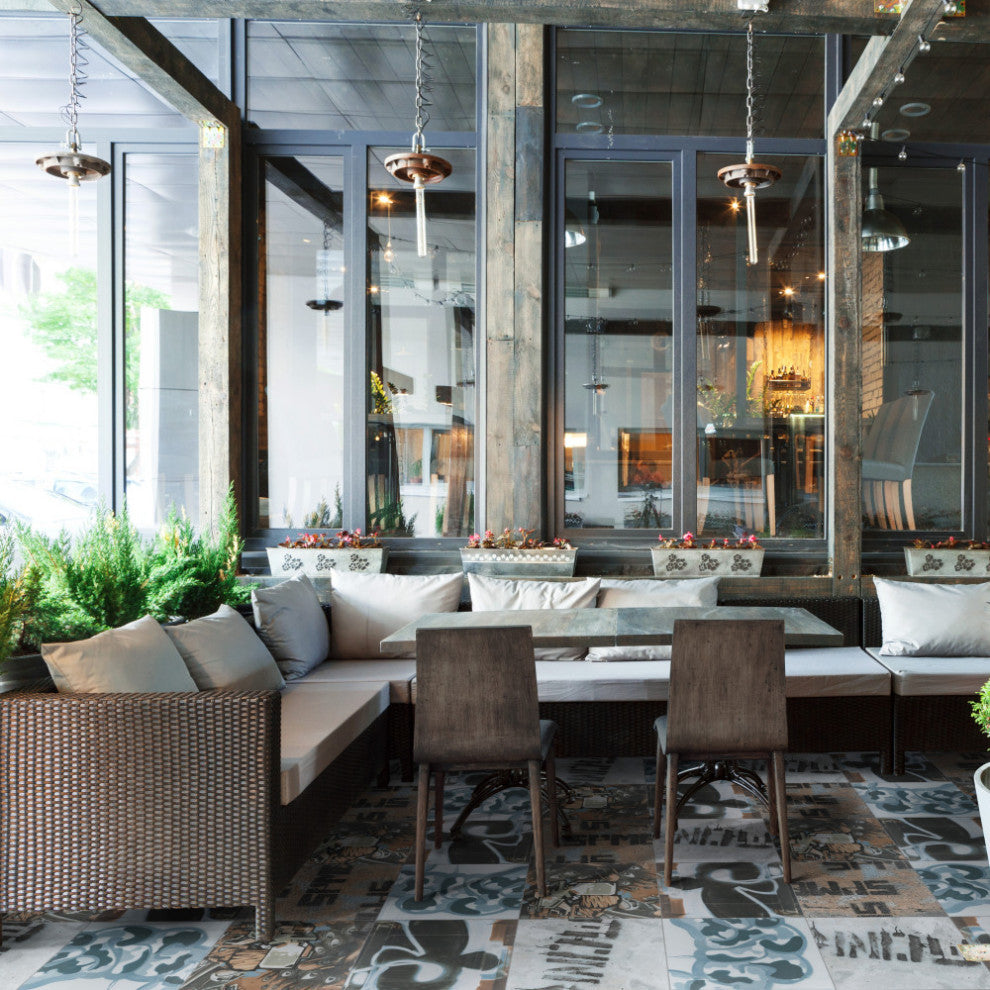 Urban Art Matte Ceramic Floor and Wall Tile