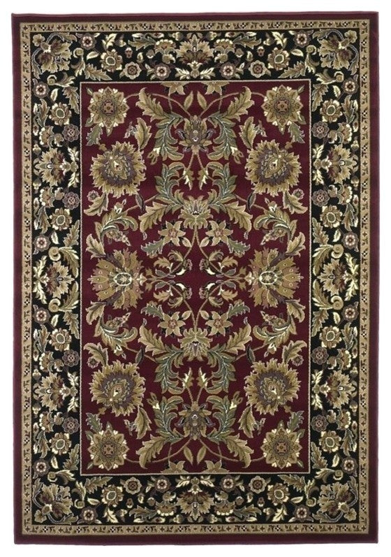 Cambridge 7301 Red, Black Kashan, 20"x31"