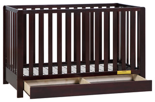 Emma 4-in-1 Convertible Crib With Drawer, Espresso