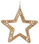 Woven Rattan Star and Tree Ornament, 12-Piece Set