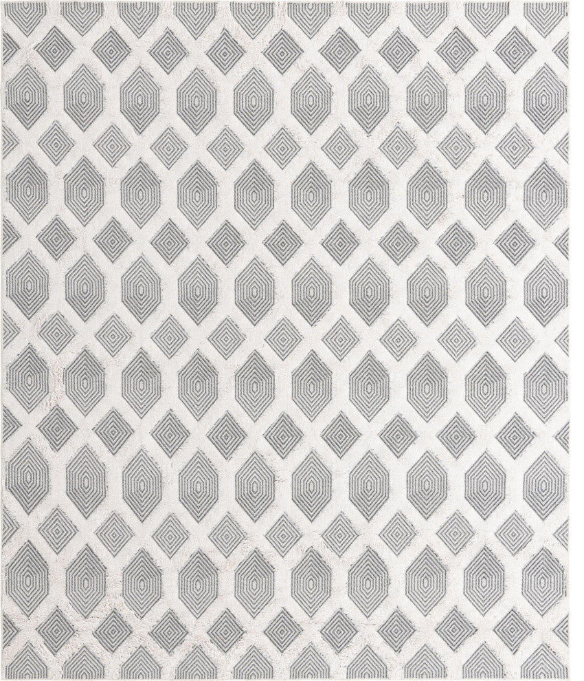 Unique Loom Sabrina Soto Casa Havana Area Rug, Anthracite Gray, 8' 3 X 10' 0 Rectangular