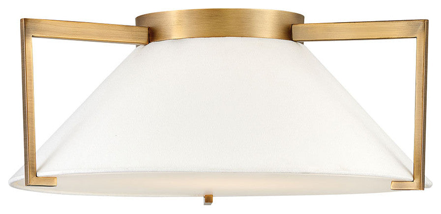 Calla Flush Mount, Brushed Bronze