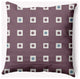18x18" Li'l Boxes Nautical Decorative Indoor Pillow, Dusty Purple