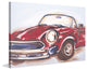 Marmont Hill, "Vintage Car" by Reesa Qualia Painting on Wrapped Canvas, 18x12