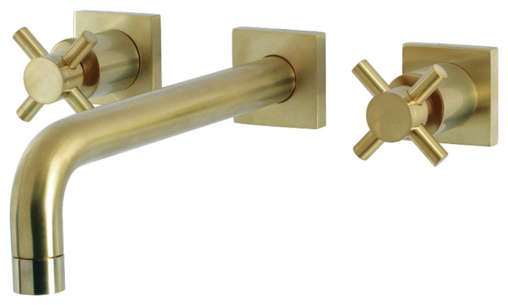 KS6027DX Wall Mount Tub Faucet, Brushed Brass