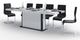 MAROSSA Dining Set, White/Black-White/Black