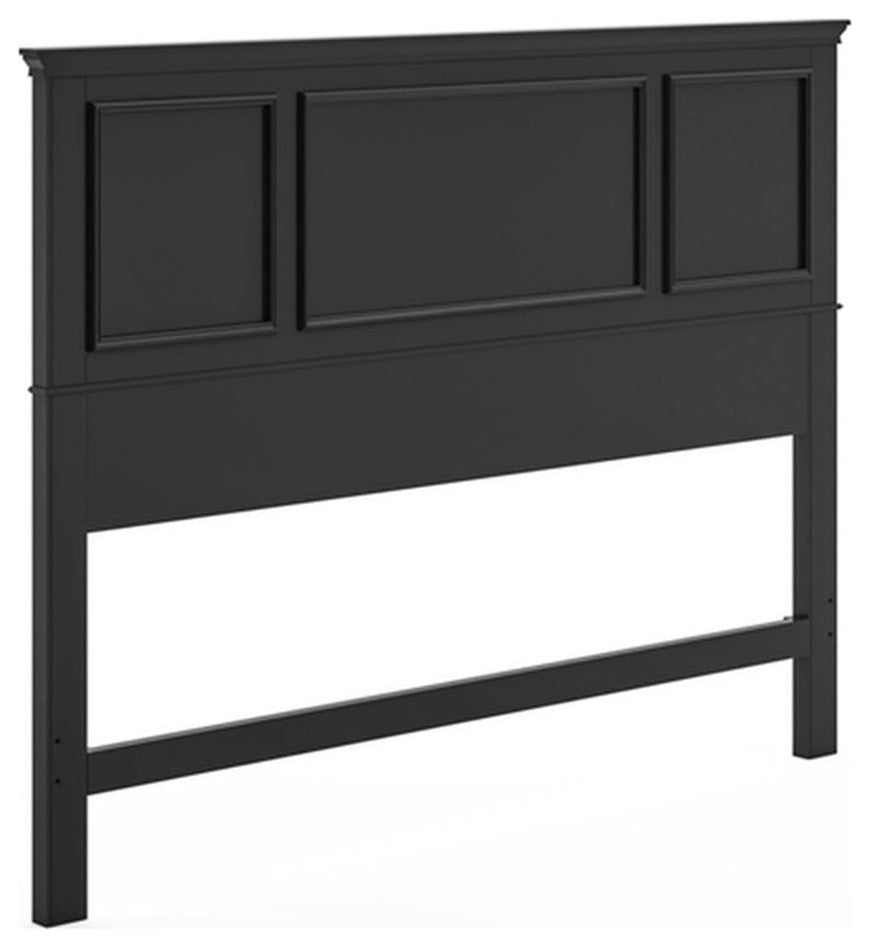Homestyles Bedford Wood Queen Headboard in Black