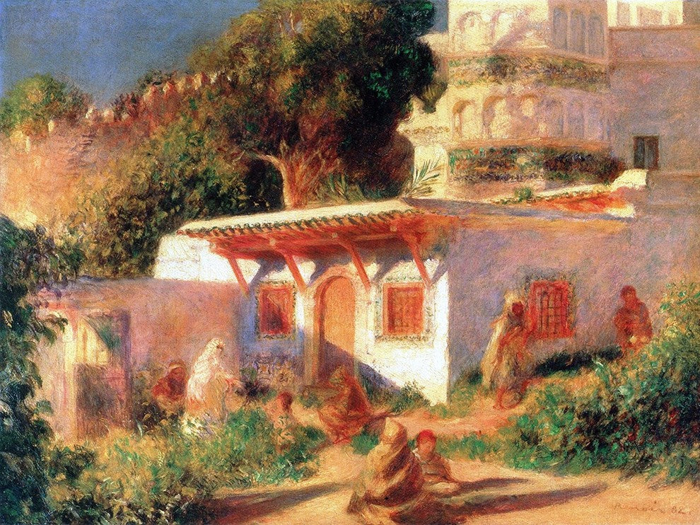 Tile Mural, Mosque At Algiers By Auguste Renoir Ceramic, Glossy