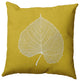 Leaf Study Accent Pillow, Mustard, 26"x26"