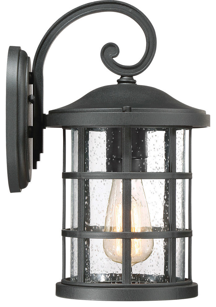 Quoizel CSE8408EK One Light Outdoor Wall Lantern Crusade Earth Black