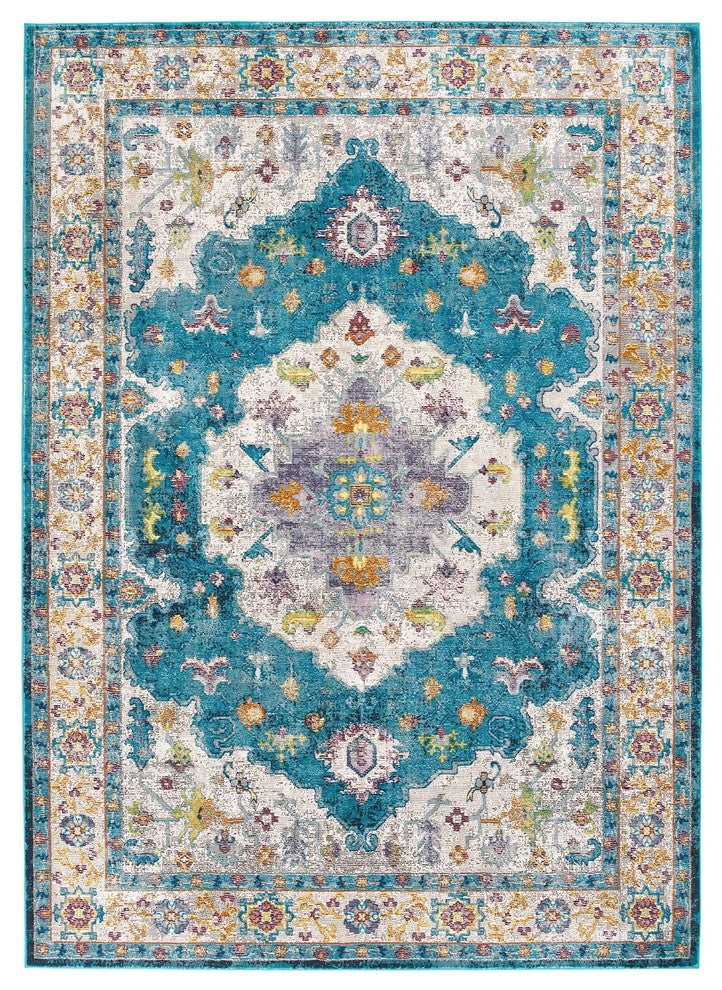 Success Anisah Distressed Vintage Floral Persian Medallion 8x10 Area Rug