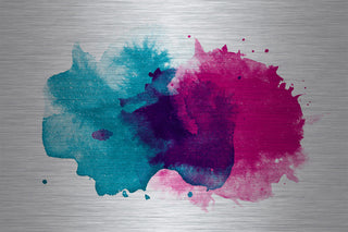 "Soft and Cool" Painting Print on Brushed Aluminum