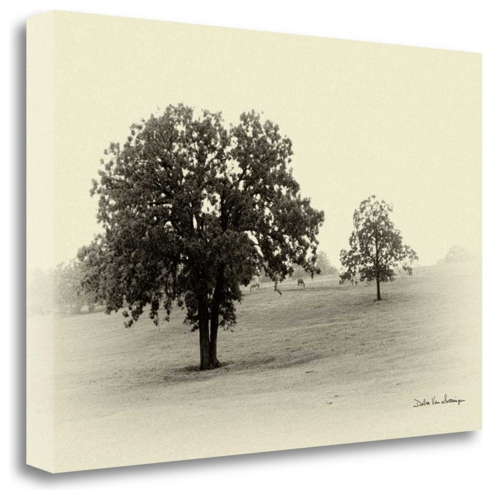 "Horses And Tress II" By Debra Van Swearingen, Giclee on Gallery Wrap Canvas