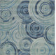 Unique Loom Light Blue Rippling Outdoor 6'' 0 x 6'' 0 Square Rug