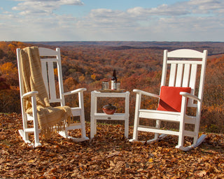 Polywood Presidential 3-Piece Rocker Set, Black