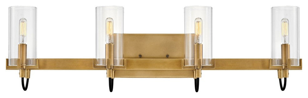 Ryden LED Vanity, Heritage Brass