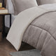 Woolrich Alton Plush to Sherpa Winter Comforter Set, Light Gray, King