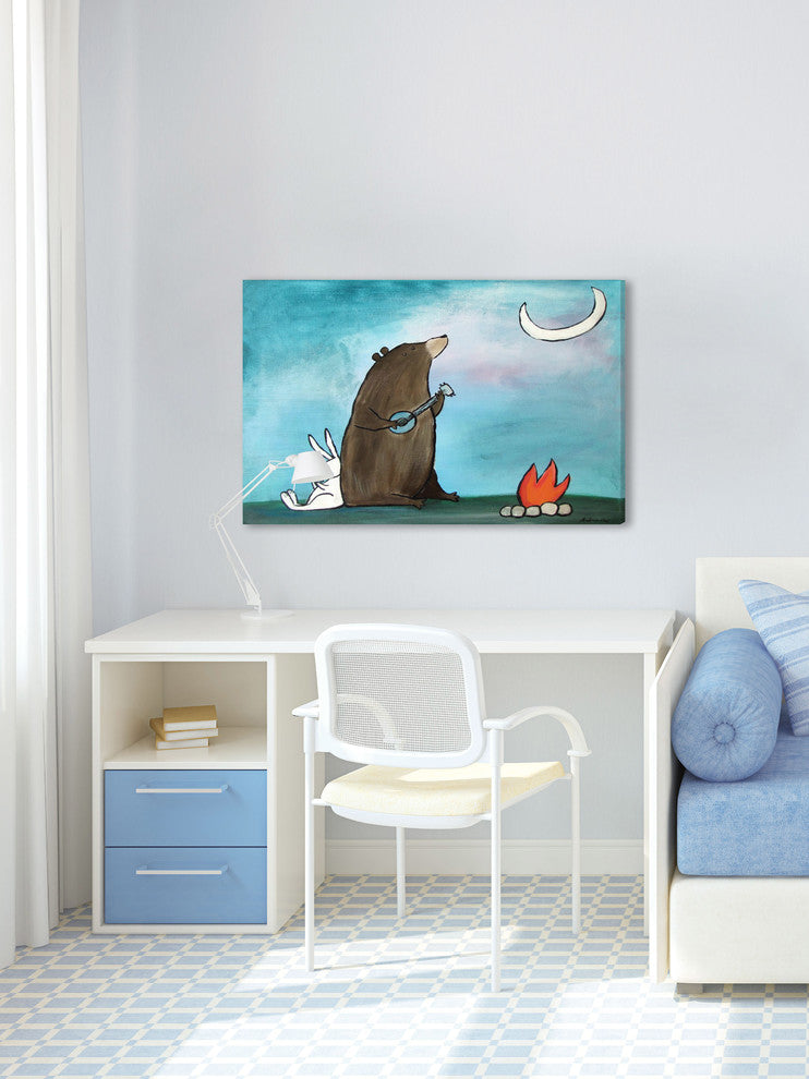"Campfire Songs" Painting Print on Wrapped Canvas