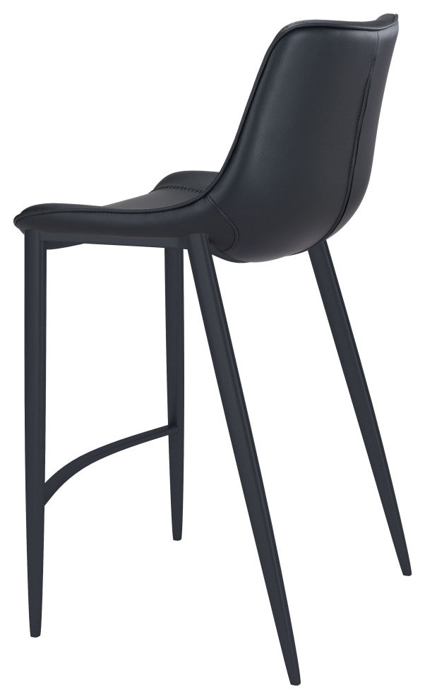 Magnus Bar Chair, Set of 2 Black