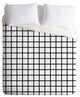 Little Arrow Design Co Monochrome Grid Duvet Cover Set, King