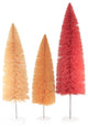 Cody Foster Rose Rainbow Trees Plastic Bottle Brush Set Of 3 Ms6639ro