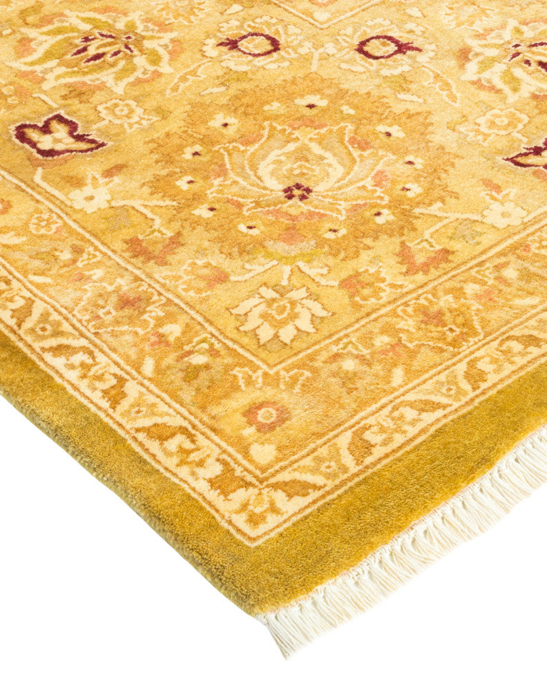 Mogul, One-of-a-Kind Hand-Knotted Area Rug Green, 10'2"x19'2"