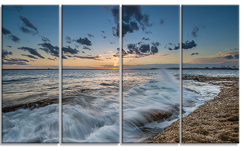 "Sydney Sunset at La Per House" Canvas Print, 4 Panels