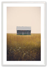 Opaque White 24" x 36" Music For Silence Framed Print