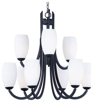 Maxim 21657 Taylor 31"W 9 Light Chandelier - Textured Black