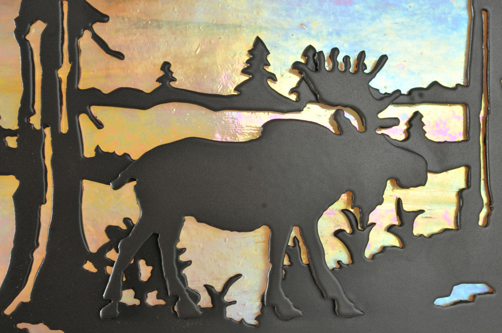 10Sq Moose at Lake Flushmount