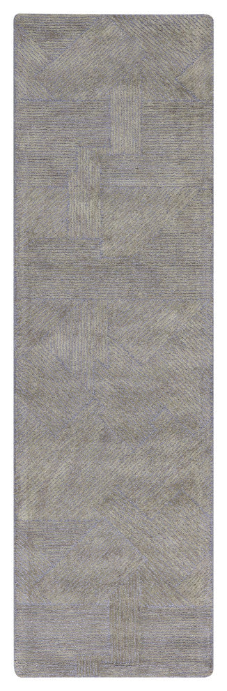 Michael Amini Ma30 Star 2'3" x 8' Slate Modern Indoor Rug