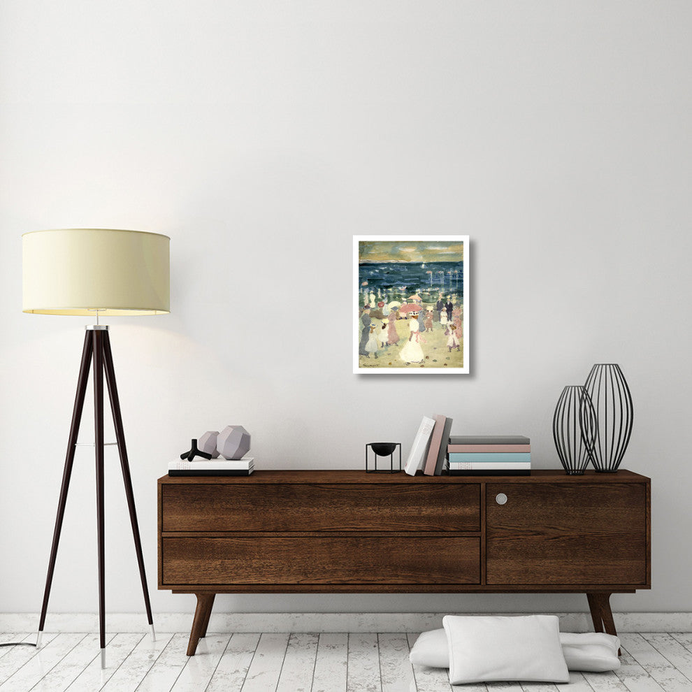 "Sunday on the Beach, ca. 1896-1898" Paper Art, 20"x24"