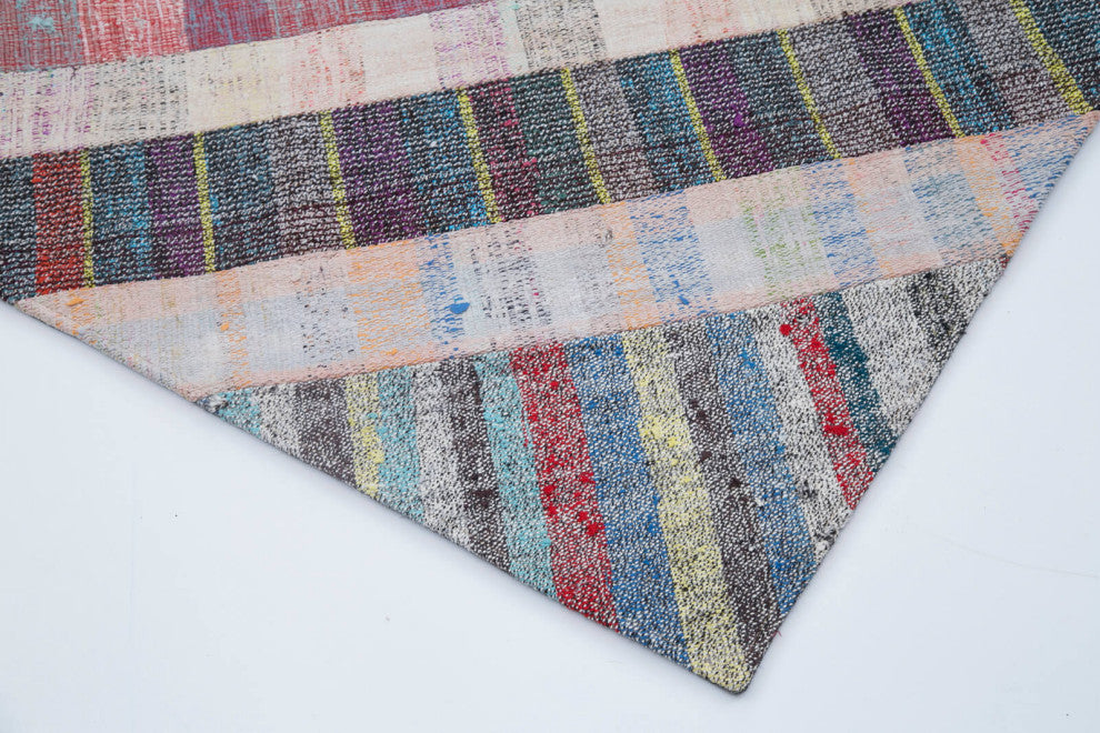 Rug N Carpet - Handmade Anatolian 6' 8'' x 9' 11'' Tribal Patchwork Kilim Rug