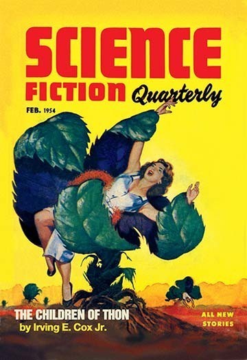 Science Fiction Quarterly: Killer Plants - Framed Paper Poster 20" x 30"