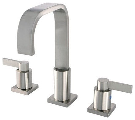 Fauceture Widespread Bathroom Faucet With Retail Pop-Up, Brushed Nickel