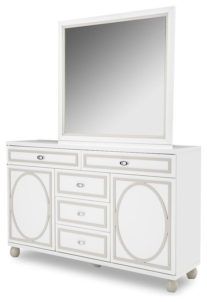 Aico Sky Tower Dresser, White Cloud 9025650-108