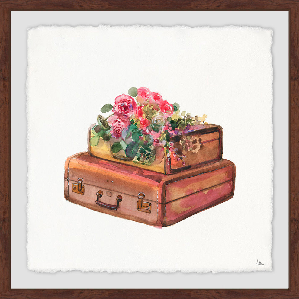 "Travel Harmony" Framed Painting Print, 32"x32"