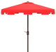 Safavieh Zimmerman 7.5' Square Market Umbrella, Red / White