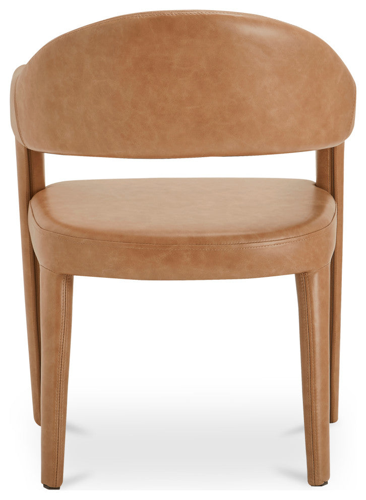 Martens Dining Chair Brown Leather